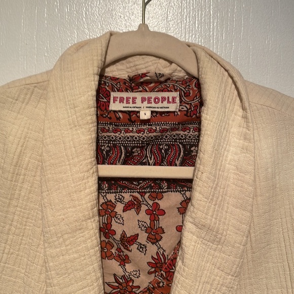 Free People Cotton Blazer Small - Picture 2 of 6